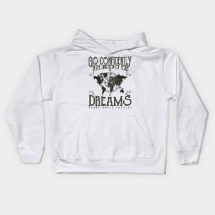 Dreams Direction Quote Kids Hoodie